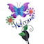 Welcome Butterfly Metal Solar Yard Stake, 36"