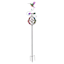 Hummingbird Metal Wind Spinner Yard Stake, 48"