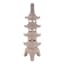 Found & Fable Tall Pagoda Outdoor Garden Statue, 45.4"