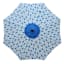Blue Pinwheel Crank & Tilt Round Patio Umbrella, 7.5'