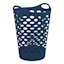 Navy Blue Flexible Laundry Hamper, 60l