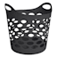 Black Flexible Laundry Basket, 30l