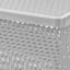 Grey Woven Storage Basket with Lid, 20l