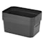 2-Pack Black Storage Bin, Small