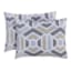 5-Piece Grey & Yellow Geo Print Comforter Set, Full/Queen