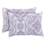 4-Piece Pink & Purple Distressed Medallion Print Comforter Set, Twin/Twin XL
