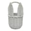 Woven Bunny Ears Easter Basket, White