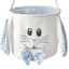 Blue Easter Bunny Face Fabric Basket