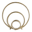 Metal Gold Circle Figurine, 12"