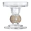 Clear Glass Gem Pillar Candle Holder, 2"
