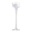 Clear Stem Glass Tealight Candle Holder, 7"