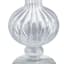 Willow Crossley Ruffled Edge Clear Glass Trumpet Vase, 8.2"