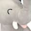 Tiny Dreamers Elephant Plush Pillow, 8x14