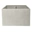 Light French Grey Rectangle Medium Table Lamp Shade, 14x15x10