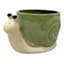 Honeybloom Indoor Green Snail Planter, 4.5"