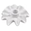 Willow Crossley White Ruffles Candle Holder, 4.3"