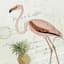 Providence Glass Framed Flamingo Print Wall Art, 17"