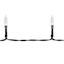 100-Count Solar LED Euro String Lights with Black Wire