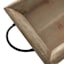 Rustic Wooden Decorative Tray with Metal Handles, 21x11