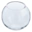 Clear Glass Round Vase, 6"