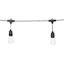 15-Count LED Edison String Lights with Black Commercial Wire