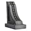 Grey Beaded Wood Bookend, 6"