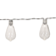 15-Count Solar LED Edison String Lights with Black Wire