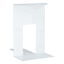 1-Piece White Metal Bookend, 7"