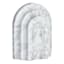 White Marbled Arcade Bookend, 8"