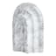 White Marbled Arcade Bookend, 8"
