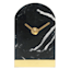 Crosby St. Black Marbled Clock, 3x5.3