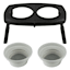 6-Cup Foldable Elevated Pet Diner Set, Grey