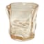 Gold Glass Candle Holder, 3.2"