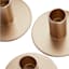 Willow Crossley Set of 6 Gold Taper Candle Holders