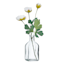 Clear Glass Square Bud Vase, 5"