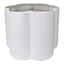 Providence White Scalloped Tapered Drum Medium Table Lamp Shade, 14x16x11