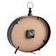 Metal Oval Black Round Tabletop Clock, 12"