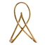 Abstract Gold Metal Decor, 16"