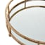 Gold Mirrored Round Metal Tray, 14"