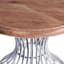 Wood & Metal Accent Table, Silver