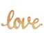 Gold Love Cutout Table Sign, 10x5