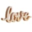 Gold Love Cutout Table Sign, 10x5