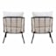 Tracey Boyd Chelsea 2-Piece Steel & Wicker Patio Chair Set