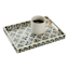 Tracey Boyd Blue Mosaic Patterned Decorative Tray, 14x10