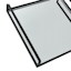 Crosby St. Black Metal Mirrored Decorative Tray, 13"