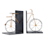 2-Piece Metal Bike Bookend Set, 8"