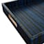 Tracey Boyd Black & Blue Striped Seagrass Woven Tray, 15x20