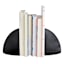1-Piece Black Metal Bookend, 6"