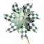 Honeybloom Green Check Whirligig, 19"