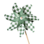 Honeybloom Green Check Whirligig, 41"
